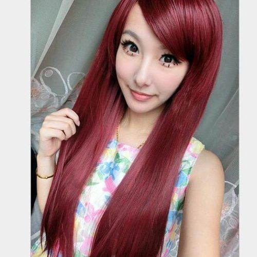 Korean Long Haircuts For Women With Red Hair (Photo 12 of 15)