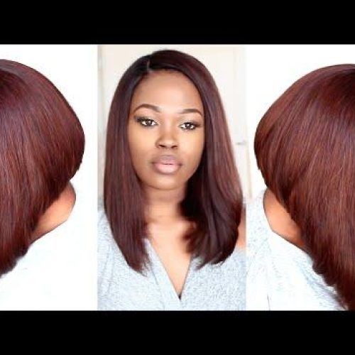 Long Bob Hairstyles With Bangs Weave (Photo 9 of 15)