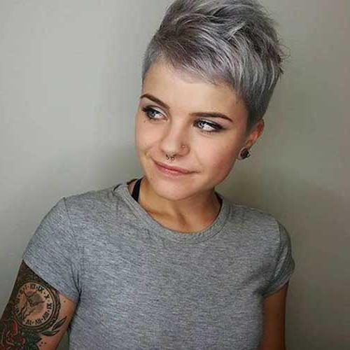 Super Short Pixie Haircuts For Round Faces (Photo 4 of 20)