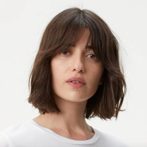 Lob Haircuts With Wavy Curtain Fringe Style (Photo 12 of 20)