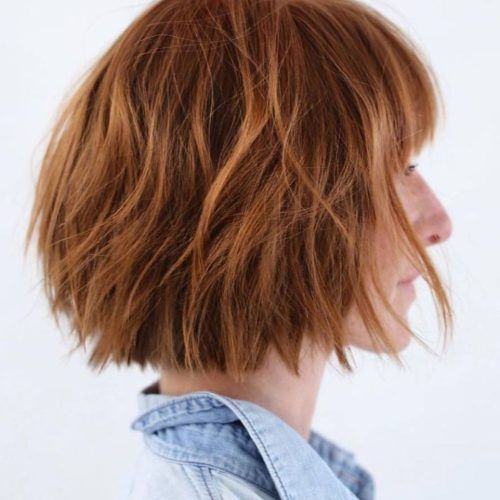 Shaggy Bob Hairstyles With Soft Blunt Bangs (Photo 1 of 20)