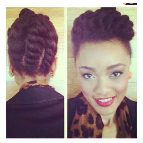 Chunky Twist Updo Hairstyles (Photo 13 of 15)