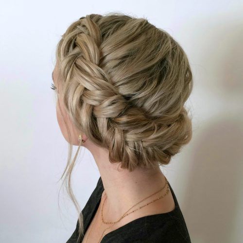 Chunky Two French Braid Hairstyles With Bun (Photo 15 of 15)