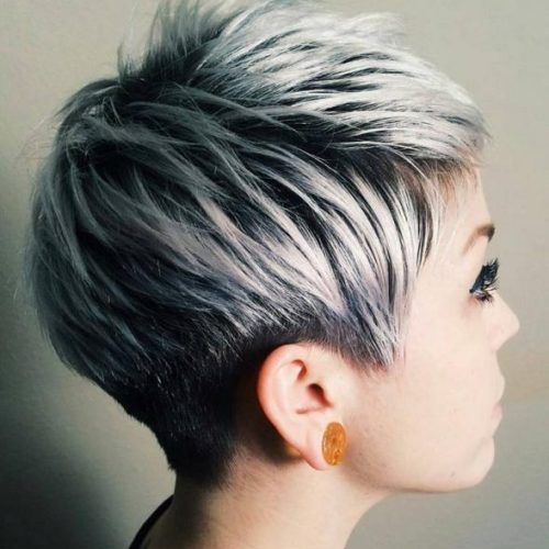 Gray Hair Pixie Haircuts (Photo 12 of 20)