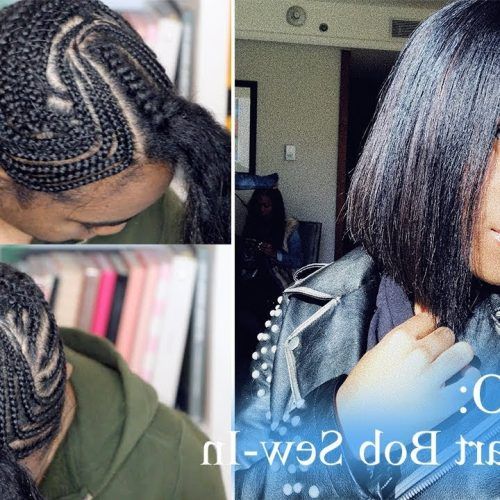 Center Parted Bob Braid Hairstyles (Photo 3 of 20)