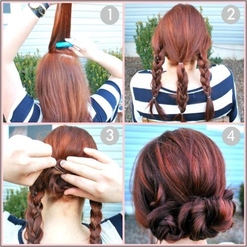 Easy Updo Hairstyles For Medium Length Hair (Photo 12 of 15)