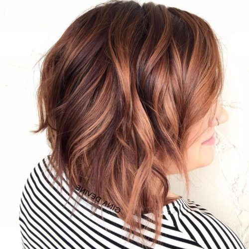 Color Highlights Short Hairstyles For Round Face Types (Photo 5 of 20)