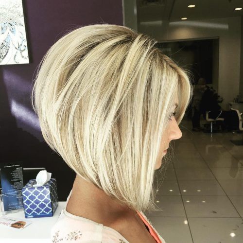Blonde Bob Hairstyles With Tapered Side (Photo 7 of 20)