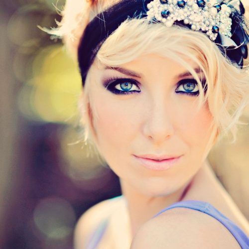 Short Wedding Hairstyles With A Swanky Headband (Photo 10 of 20)