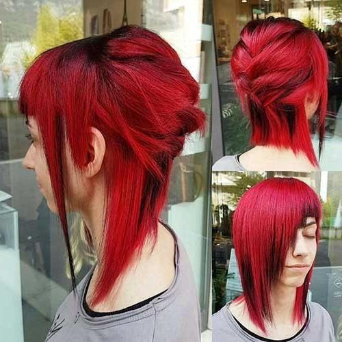 Bright Red Short Hairstyles (Photo 14 of 20)