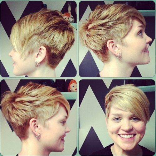 Side-Swept Long Layered Pixie Hairstyles (Photo 2 of 20)