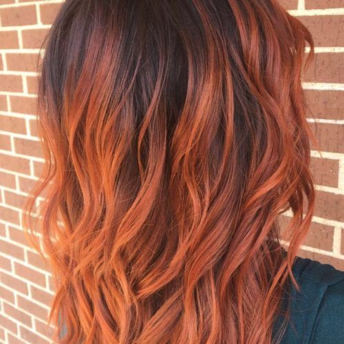 Bright Red Balayage On Short Hairstyles (Photo 10 of 20)