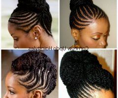 2024 Latest Cornrow Updo Hairstyles for Black Women