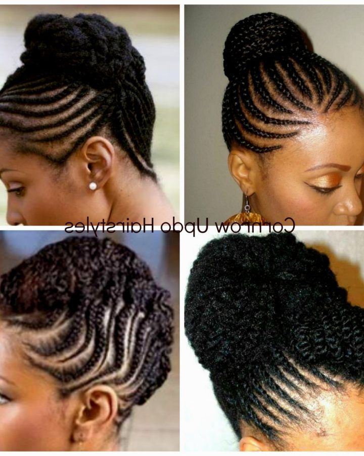 2024 Latest Cornrow Updo Hairstyles for Black Women