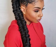 20 Best Collection of Cornrow Fishtail Side Braided Hairstyles