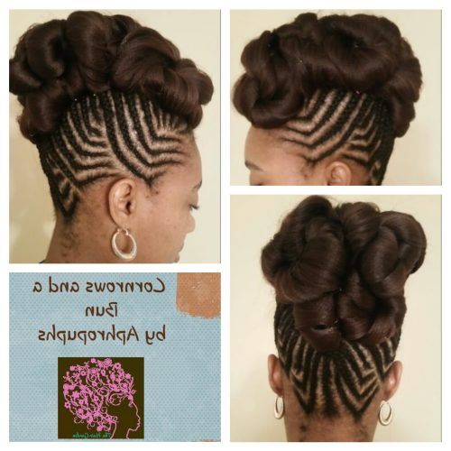Cornrows Hairstyles In A Bun (Photo 7 of 15)