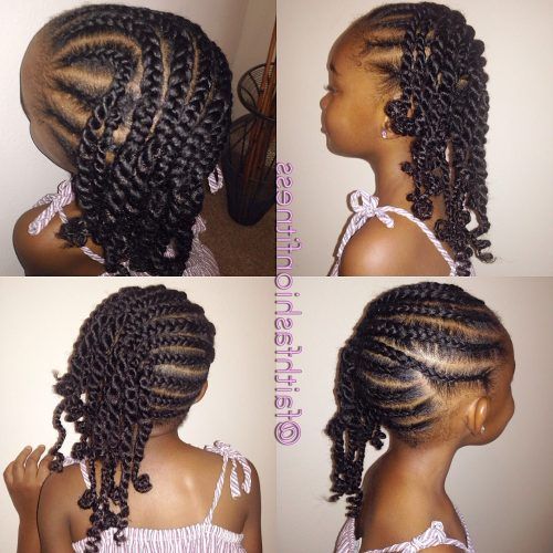 Reverse French Braids Ponytail Hairstyles With Chocolate Coils (Photo 14 of 20)