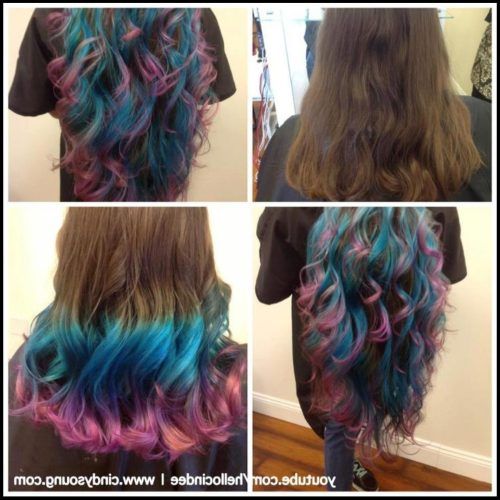 Cotton Candy Colors Blend Mermaid Braid Hairstyles (Photo 14 of 20)