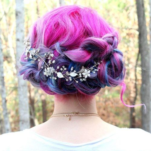 Cotton Candy Updo Hairstyles (Photo 13 of 15)