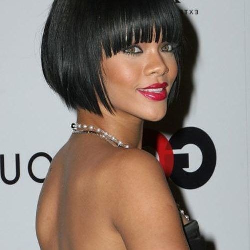 Rihanna Bob Hairstyles With Weave (Photo 5 of 15)