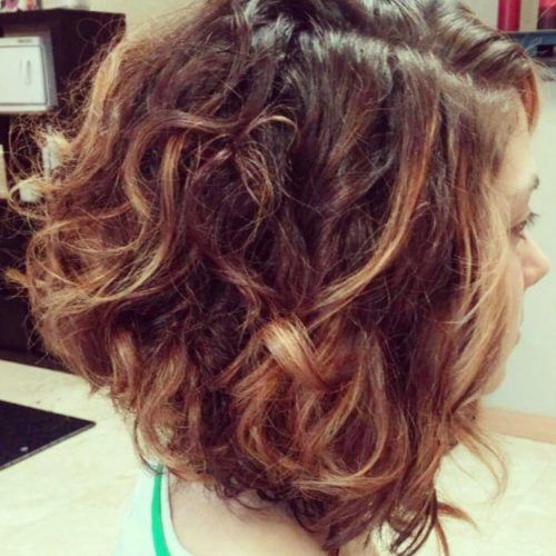 Curly Angled Bob Hairstyles (Photo 4 of 20)