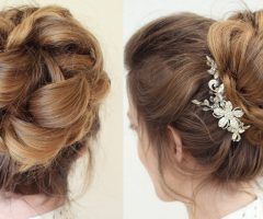 15 Inspirations Curly Bun Updo Hairstyles
