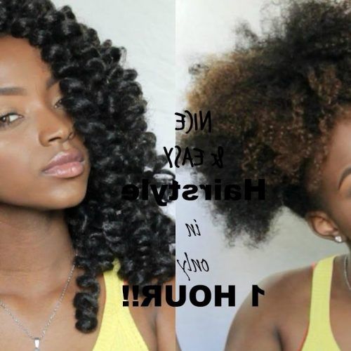Curly Hairstyle With Crochet Braids (Photo 7 of 15)
