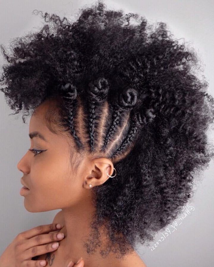 20 Inspirations Faux Mohawk Hairstyles with Natural Tresses
