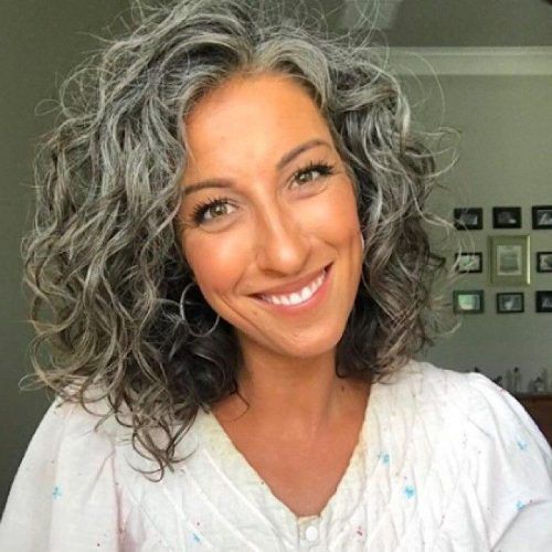 Silver Loose Curls Haircuts (Photo 2 of 20)