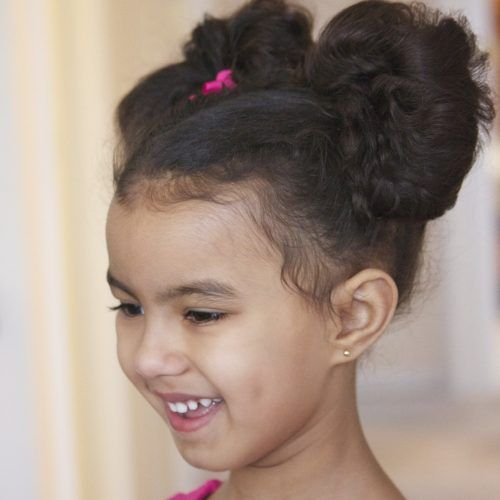 Minnie Mouse Buns Braid Hairstyles (Photo 10 of 20)