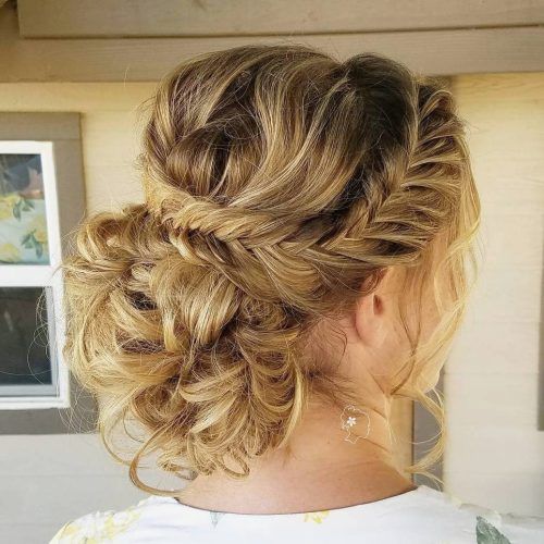 Curly Bun Updo Hairstyles (Photo 11 of 15)