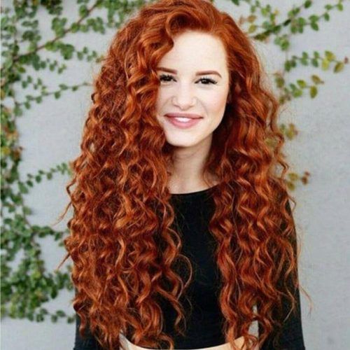 Long Curly Hairstyles For Round Faces (Photo 7 of 15)