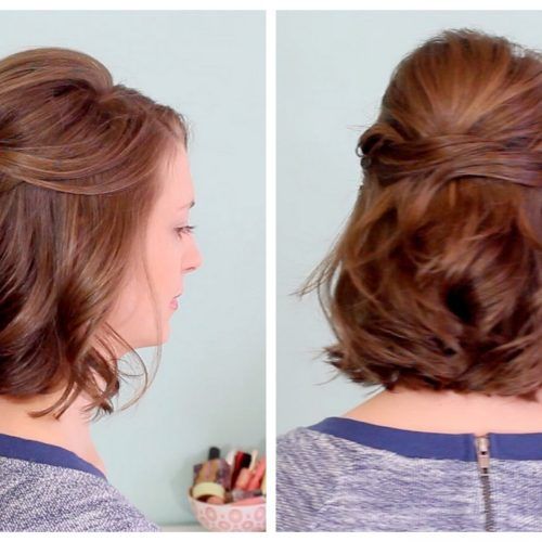 Half Updo Hairstyles For Medium Length Hair (Photo 3 of 15)