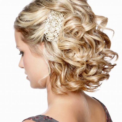 Curly Updo Hairstyles For Medium Length Hair (Photo 7 of 15)
