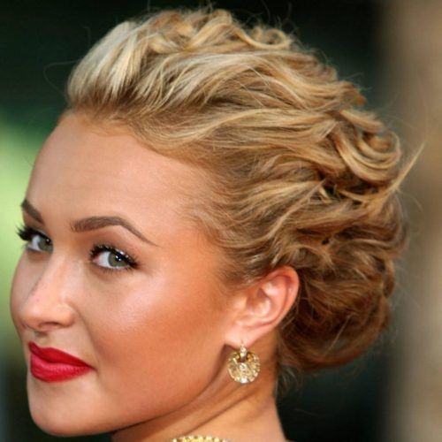 Updo Hairstyles For Short Curly Hair (Photo 13 of 15)