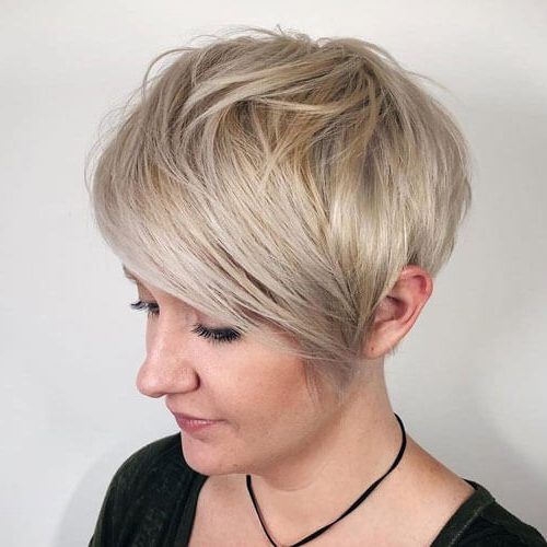 Asymmetrical Pixie Hairstyles With Pops Of Color (Photo 5 of 20)
