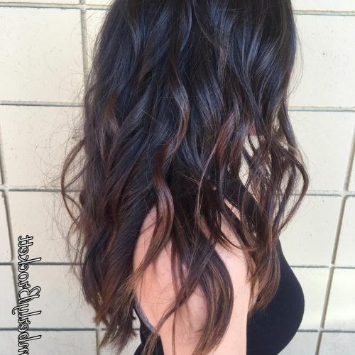 Black To Light Brown Ombre Waves Hairstyles (Photo 7 of 20)