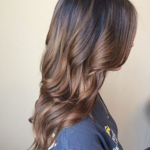 Black To Light Brown Ombre Waves Hairstyles (Photo 9 of 20)