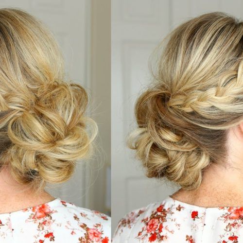 Braid And Fluffy Bun Prom Hairstyles (Photo 4 of 20)
