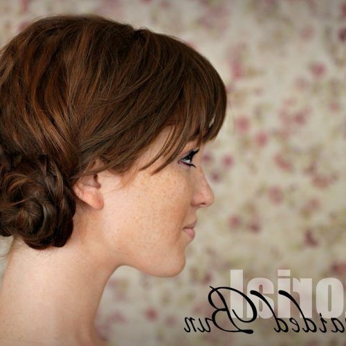 20 Incredibly Stunning Diy Updos For Curly Hair with regard to Well-known Cinnamon Bun Braided Hairstyles (Photo 257 of 292)