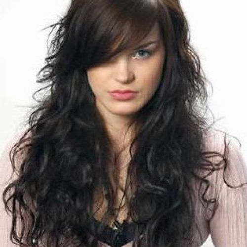 Curly Long Hairstyles With Bangs (Photo 16 of 20)