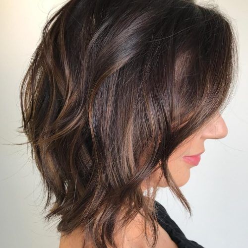 Dynamic Feathered Brunette Shag Haircuts (Photo 7 of 20)