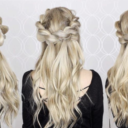 Easy Cute Gray Half Updo Hairstyles For Wedding (Photo 10 of 20)