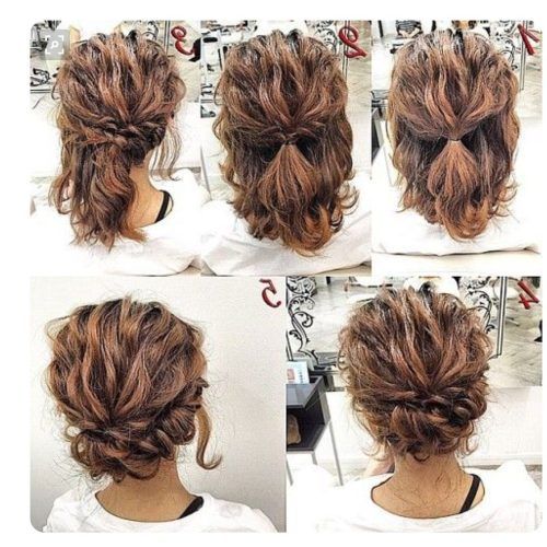 Elegant Messy Updo Hairstyles On Curly Hair (Photo 6 of 20)