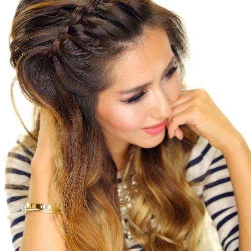 Headband Braided Hairstyles With Long Waves (Photo 12 of 20)