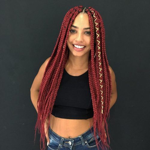 Long And Big Cornrows Under Braid Hairstyles (Photo 12 of 20)