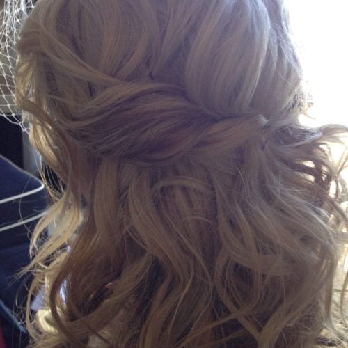 Loose Curly Half Updo Wedding Hairstyles With Bouffant (Photo 14 of 20)