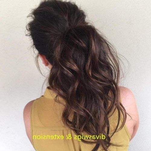 Loose Messy Ponytail Hairstyles For Dyed Hair (Photo 17 of 20)