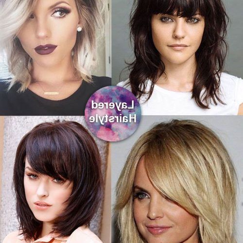 Medium Haircuts For Thick Hair With Bangs (Photo 15 of 20)
