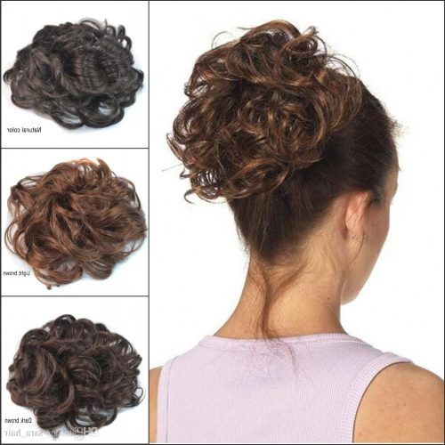 Messy Updo Hairstyles With Free Curly Ends (Photo 11 of 20)